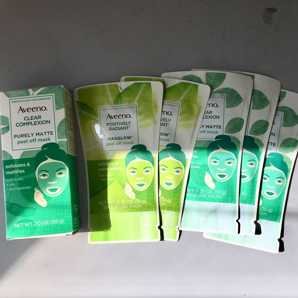 Aveeno clear complexion positively radiant masks